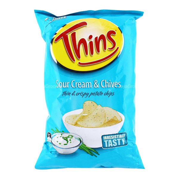 Thins Potato Chips Sour Cream and Chives 175g Online Hot Sale