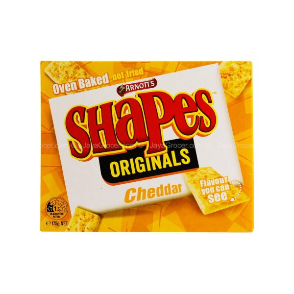 Arnotts Shapes Cheddar Flavoured Biscuits 175g on Sale