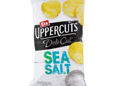 Eta Uppercuts Deli Cut Sea Salt Potato Chips 140g For Discount