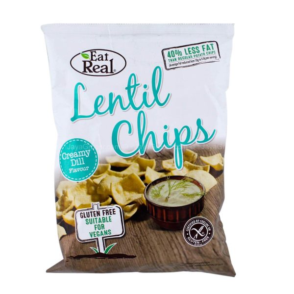 Eat Real Lentil Chips Creamy Dill Flavor 113g Online now