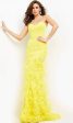 Jovani - 05667 Embellished Sweetheart Feathered Dress With Train Online Sale