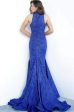 Jovani - 1354 High Neck Sleeveless Stretch Glitter Fabric Mermaid Gown Cheap